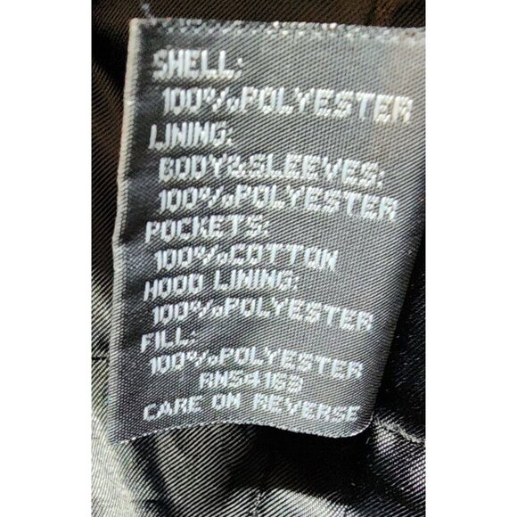 Kenneth Cole Reaction Mens Hooded Black Jacket With Zip & Button Closures Multip - Picture 13 of 15